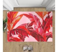 Banana Leaf Tapis 60x90cm, Abstract Banana Leaf Tapis for Bedroom
