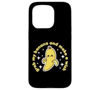 Banana Lover Cute Kawaii Funny Grab My Banana Make a Wish Coque pour iPhone 15 Pro