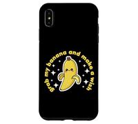 Banana Lover Cute Kawaii Funny Grab My Banana Make a Wish Coque pour iPhone XS Max