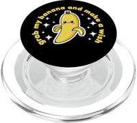 Banana Lover Cute Kawaii Funny Grab My Banana Make a Wish PopSockets PopGrip pour MagSafe