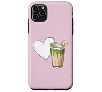 Banana Matcha Latte Love Green-Tea Vegan Vintage Foodie Coque pour iPhone 11 Pro Max
