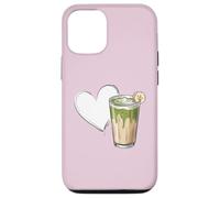 Banana Matcha Latte Love Green-Tea Vegan Vintage Foodie Coque pour iPhone 12/12 Pro