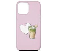 Banana Matcha Latte Love Green-Tea Vegan Vintage Foodie Coque pour iPhone 12 Pro Max