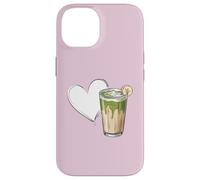 Banana Matcha Latte Love Green-Tea Vegan Vintage Foodie Coque pour iPhone 14