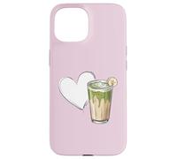 Banana Matcha Latte Love Green-Tea Vegan Vintage Foodie Coque pour iPhone 15