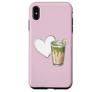 Banana Matcha Latte Love Green-Tea Vegan Vintage Foodie Coque pour iPhone XS Max