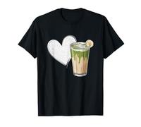 Banana Matcha Latte Love Green-Tea Vegan Vintage Foodie T-Shirt