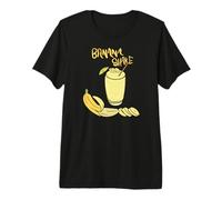 Banana Milk Shake Fresh Fruit Funny Banana Shake Drink T-Shirt Haut de Gamme