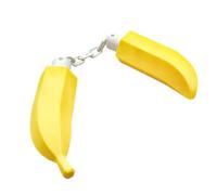 Banana Nunchucks Toy, 3D Printed Novelty Prop, Lightweight Design for Fun Practice Display, Durable Material with Smooth Grip Finish, Desk Toy Decoration Feature, Portable Nunchucks for Home Office
