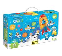 Banana Panda - Figure It Out Space Puzzle - Jeu de Puzzle de 20 pièces avec 8 Figurines pour Enfants à partir de 2 Ans et Plus