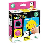 Banana Panda Le kit Store on-The-Go Comprend 8 Puzzles débutants en Deux pièces pour Encourager l'apprentissage précoce et la motricité Fine, Puzzle Discovering Circles 12 m+