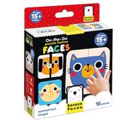 Banana Panda on-The-Go Contient 8 Puzzles débutants en Deux pièces pour favoriser l'apprentissage précoce et la motricité Fine, Puzzle Demi-Visages 15 m+