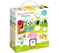 Banana Panda - Puzzle Figure It Out - Ferme - Puzzle pour débutants avec Figurines d'animaux - pour Enfants à partir de 2 Ans - Multicolore - 31 pièces (1 pièce)