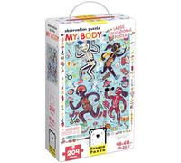 Banana Panda Puzzle My Body Observation - Puzzle de Sol de 204 pièces avec Grande Affiche éducative - pour Les Enfants à partir de 7 Ans et Plus