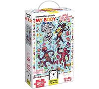 Banana Panda Puzzle My Body Observation - Puzzle de Sol de 204 pièces avec Grande Affiche éducative - pour Les Enfants à partir de 7 Ans et Plus