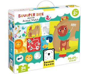 Banana Panda Suuuper Puzzle géant pour Enfants à partir de 2 Ans - Puzzle géant pour Enfants à partir de 2 Ans - Multicolore