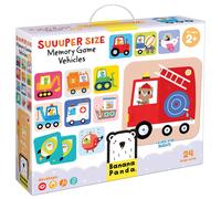 Banana Panda Suuuper Size Memory Game Vehicles 49111, educatieve toewijzingsacti