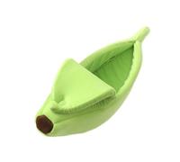 Banana Pet Nest - Lit animal en peluche, Funny Cat House | Design de chair de poule jaune pliable, espace de couchage fermé de petites bestioles, abri au repos confortable pour nuits fraîches, moments