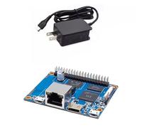 Banana Pi BPI-P2 Zero Ordinateur monocarte avec boîtier, Allwinner H3 Quad-Core Cortex-A7, 512 Mo DDR3, 8 Go eMMC, prise en charge PoE, compatible Android Linux (Board + Power)