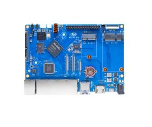 Banana PI BPI-R2 Pro Ordinateur de carte unique, Rockchip RK3568 Quad-Core, 2 Go LPDDR4, 16 Go eMMC, PCIE M.2 Key-E, SATA, carte de démonstration de routeur open source (carte simple)