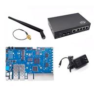 Banana Pi BPI-R3 Carte routeur avec processeur MediaTek MT7986 Filogic 830 (carte + Power + Antenne + Case)