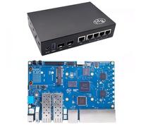 Banana Pi BPI-R3 Carte routeur avec processeur MediaTek MT7986 Filogic 830 (carte unique + boîtier mental)