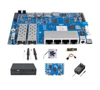 Banana Pi BPI-R4 Carte de développement de routeur WiFi 7, avec puce MediaTek MT7988A, 4 Go de RAM et 8G eMMC Onboard, 2 emplacements SFP 10 Gbe, 4 connexions réseau Gbe (lot avec WiFi 7)