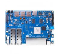 Banana Pi BPI-R4 Carte de routeur intelligente avec processeur MT7988A Quad-Core ARM Cortex-A73, prise en charge OpenWrt, carte de développement réseau professionnelle (4 Go de RAM, carte unique)