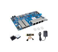 Banana Pi BPI-R4 Carte routeur Wi-Fi 7 sans fil double bande OpenWRT avec SoC MediaTek MT7988A (Filogic 880), prend en charge 2 x 10 GbE SFP et 4 x GbE Gigabit Ethernet pour passerelle NAS Smart Home
