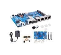 Banana Pi BPI-R4 Lite WiFi 7 Kit de routeur Dev Board OpenWRT - MediaTek MT7987A SoC - 2 Go DDR4 RAM 8 Go eMMC, 1 x 2,5G SFP RJ45 WAN, 4 x GbE Gigabit Ethernet pour NAS Smart Home Gateway (2 Go DDR4