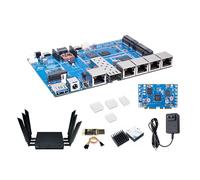 Banana Pi BPI-R4 Lite WiFi 7 Routeur Dev Board Kit OpenWRT - MediaTek MT7987A SoC - 2 Go DDR4 RAM 8 Go eMMC - 1 x 2,5 G SFP RJ45 WAN - 4 x GbE Gigabit Ethernet pour NAS Smart Home Gateway (2 Go DDR4