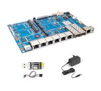 Banana Pi BPI R4 Pro WiFi 7 Routeur OpenWrt, MT7988A CPU 4/8 Go DDR4 RAM 4 ports Ethernet 2,5 G, 2 ports fibre optique 10 G, prend en charge 4G/5G, pour passerelle NAS Smart Home NAS Routeur de