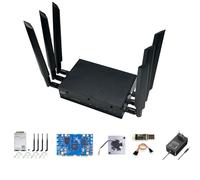 Banana Pi BPI-R4 WiFi 7 Routeur Carte de développement avec puce MediaTek MT7988A, 4 Go de RAM et 8 G eMMC intégrés, 2 emplacements SFP 10 Go, 4 ports réseau Gbe (avec module Wi-Fi 7 + 5G)