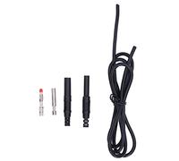 Banana Plug Test Leads Kit | 32A 1000V Multimeter Cable J.70027 | Male to Male Stackable for Voltage Testers/Car Batteries | 4mm Brass Plugs with Silicone Sheath (Black)