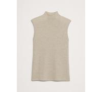 Banana Republic Banana Republic Beige Merino Wool Ribbed Mock Neck Vest Top