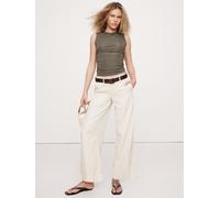 Banana Republic Banana Republic Beige Soma Mid-Rise Wide-Leg Trousers