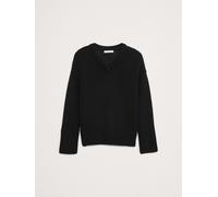 Banana Republic Banana Republic Black Cotton V Neck Jumper