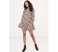 Banana Republic Banana Republic Black/Orange Cotton Mini Dress Black/Orange S (EU 36-38)