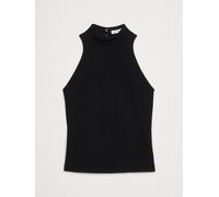 Banana Republic Banana Republic Black Refined Mock-Neck Tank Top