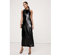 Banana Republic Banana Republic Black Stretch-Sequin Maxi Dress Black XS (EU 34)