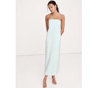 Banana Republic Banana Republic Blue Stretch-Crepe Strapless Long Midi Dress Blue 12 R