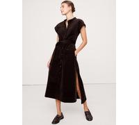 Banana Republic Banana Republic Brown Corduroy Midi Shirt Dress Brown Medium