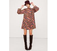 Banana Republic Banana Republic Brown/Red Floral Cotton Mini Dress Brown/Red Floral M (EU 40-42)