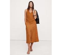 Banana Republic Banana Republic Brown V Neck Cross Back Linen Vest Top