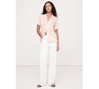 Banana Republic Banana Republic Pink Linen Resort Shirt Pink X-Large