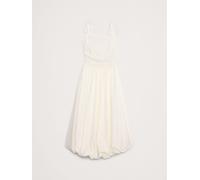 Banana Republic Banana Republic White Strappy Poplin Bubble Midi Dress White Medium