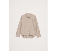 Banana Republic Chemise Banana Republic carrée en popeline de coton beige Large (EU 44-46)