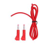Banana Test Lead Kit | 32A 1000V High Current Voltage Tester | 4mm Brass Plugs with PE Shell for Electrical Projects/Car Batteries/Voltage Testers | 1mm² Connection Cable (Red)