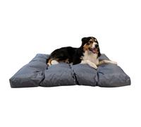 Bananair Coussin Chien Doux & Confortable - Généreusement Rembourré, Tissu Déperlant, Nettoyage Facile - Panier/Lit/Matelas Petit & Grand Chien, Variété de Tailles/Couleurs (125 x 110 x 15 cm, Gris)
