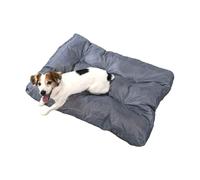 Bananair Coussin Chien Doux & Confortable - Généreusement Rembourré, Tissu Déperlant, Nettoyage Facile - Panier/Lit/Matelas Petit & Grand Chien, Variété de Tailles/Couleurs (90 x 65 x 10 cm, Gris)